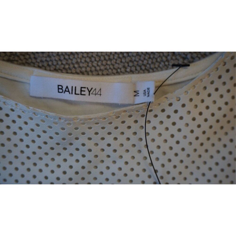 Bailey 44 Kwaito Alabaster Top - Size M - Perforated Sleeveless Minimalist - Picture 5 of 10